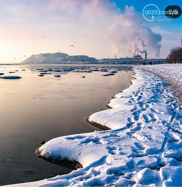 Фото евпатории замерзло море