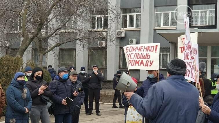 В Мариуполе стартовала сессия горсовета: работники СРЗ устроили митинг, - ФОТО, фото-10