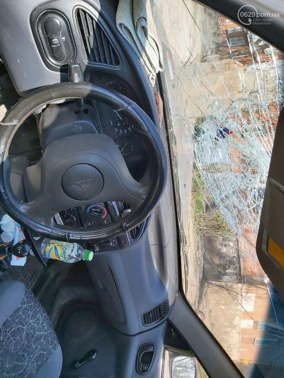 В Мариуполе таксист на Daewoo  влетел в столб, - ФОТО, фото-3