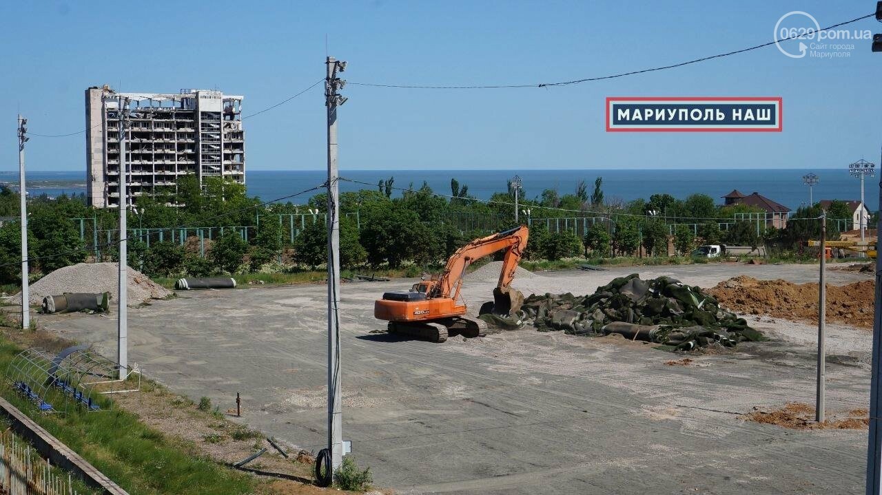 В рекреационной зоне Мариуполя оккупанты начали строить нахимовское  училище, - ФОТО - Новости 6 июня 2023 г. - 0629.com.ua