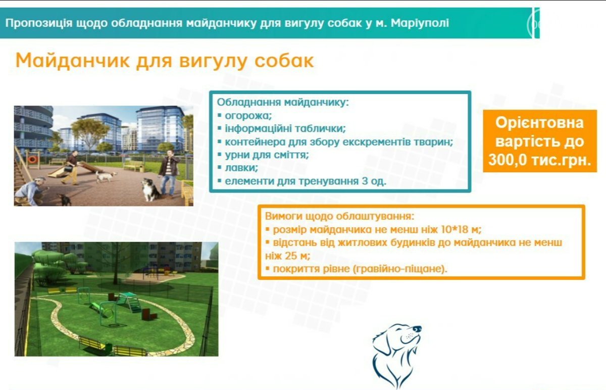 Гойдалки, скеледром, майданчик для вигулу собак: які проєк..., фото-6 Гойдалки, скеледром, майданчик для вигулу собак: які проєкти маріупольців отримають фінансування від міста, фото-6