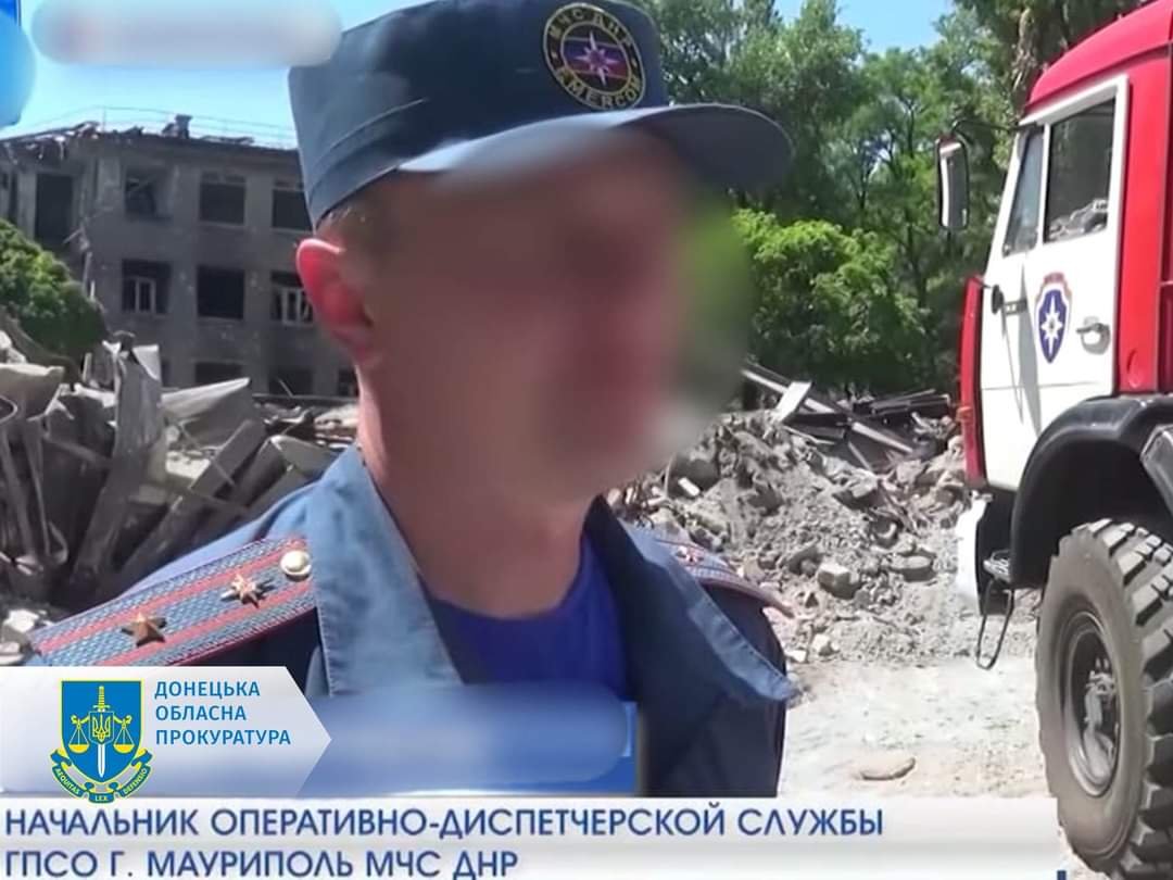 Маріупольському рятувальнику, який погодився працювати на окупантів, висунули звинувачення у колаборації з ворогом